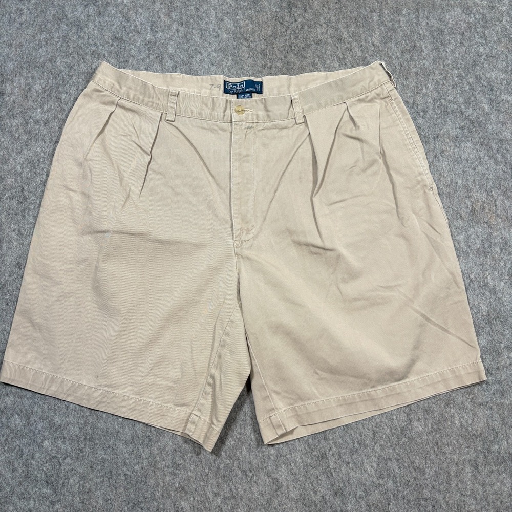 Polo by Ralph Lauren Tyler Shorts Men's Size 40 Tan Beige Classic Sportswear